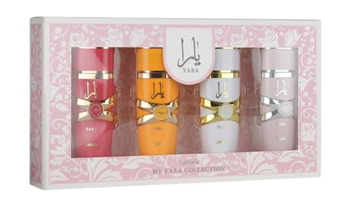 Lattafa My Yara Collection – 4 × 25 ml Eau de Parfum Gift Set for Women (Yara + ...