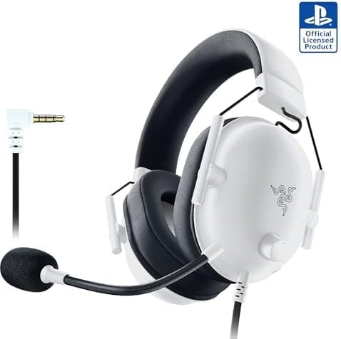 Razer BlackShark V2 X PlayStation Gaming Headset: 50mm Drivers - Cardioid Mic - ...