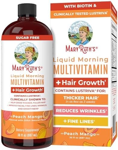 MARYRUTH'S Liquid Multivitamin+Hair Growth | Clinically Tested for Thicker Hair ...