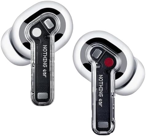 Nothing Ear Wireless Earbuds Bluetooth, 45dB Hybrid Smart ANC Earbuds, 11mm Deep...
